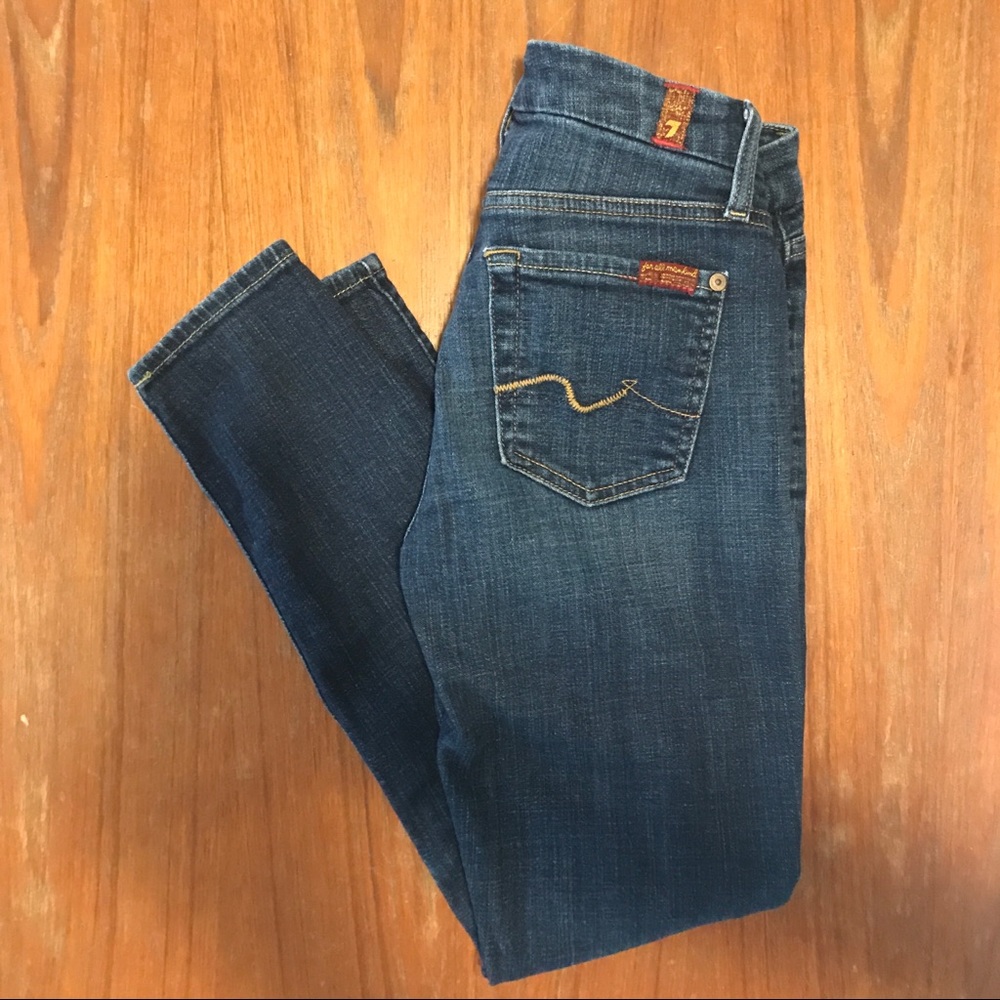 7 for All Mankind Mid-Rise Skinny Jeans